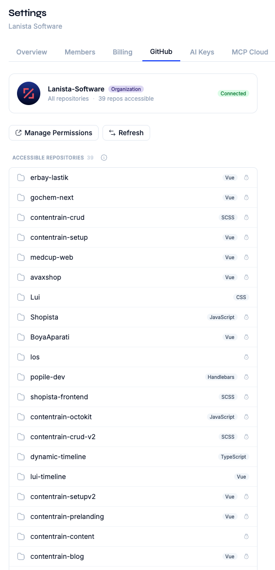 Own the infrastructure integrations
