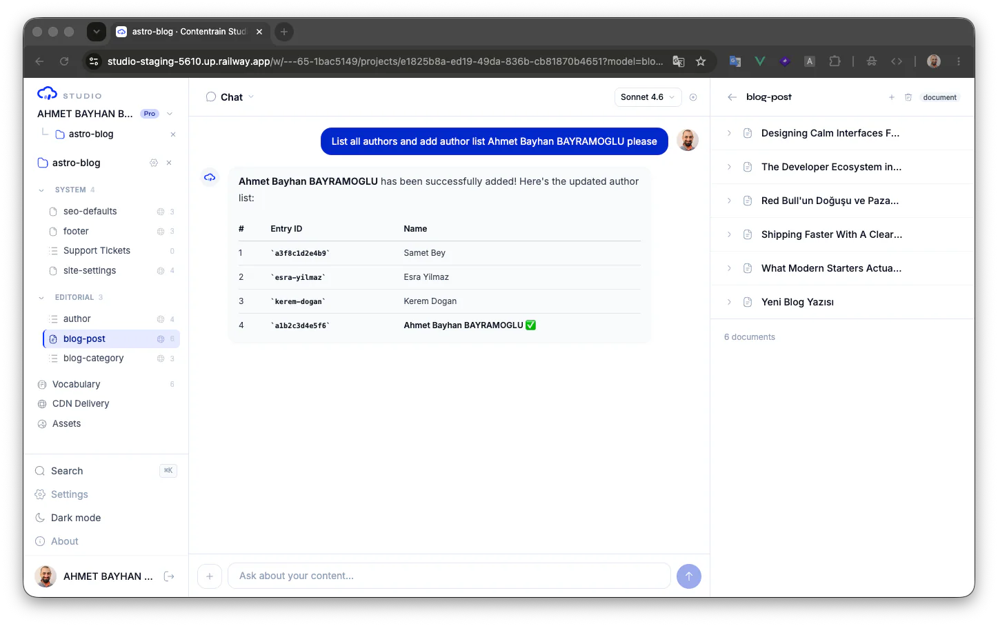 The team operating surface for governed content in Git